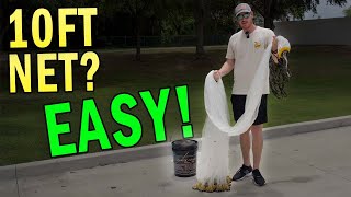 How to Throw a Cast Net (Step by Step with a Black Pearl Net)