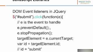Lecture 6: Client Side Programming 2