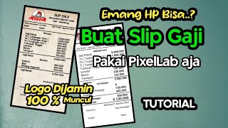 BUAT SLIP GAJI MODAL HP#TUTORIAL