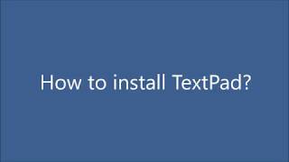 How to install Textpad