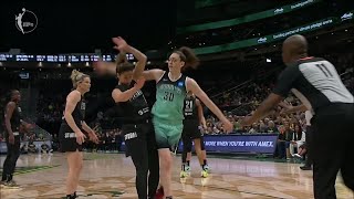 🤐 Breanna Stewart Takes Offense After Getting Tangled With Former UConn Huskies Teammate Kia Nurse