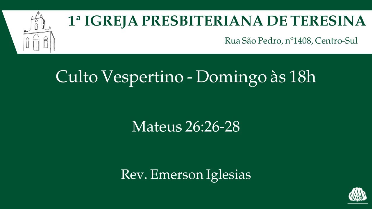 Culto Vespertino Youtube