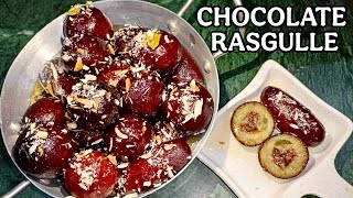 Chocolate Gulab Jamun Recipe | Chocolate Rasgulle | Perfect Chocolate Kala Jamun | Khoya Gulab Jamun