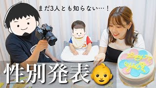 【性別発表】まだ3人とも知らない…!!第二子ジェンダーリビール🎂！！