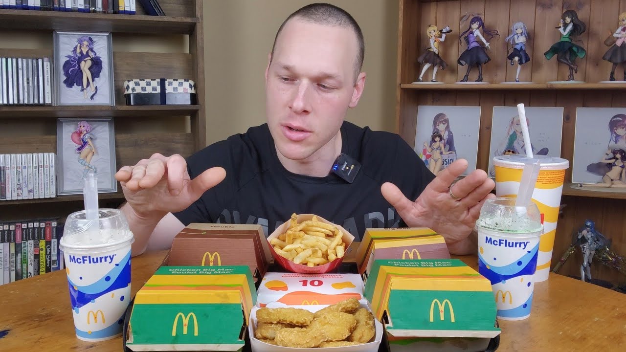 McDonald's Chicken Big Mac Mukbang - YouTube