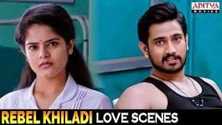 Rebel Khiladi Movie Love Scenes | Hindi Dubbed Movie | Raj Tarun, Riddhi Kumar | Aditya Movies