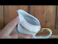 hutschenreuther gold and white china milk jug 5549