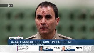 Sheriff found in contempt in same case that ensnared Arpaio