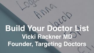 How to Build Your Doctor List