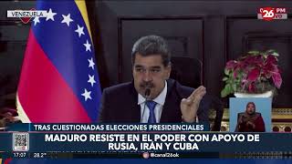 Maduro se mantiene en el poder gracias al respaldo de Rusia, Irán y Cuba