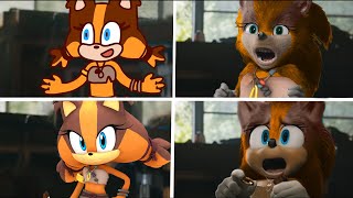 Sonic The Hedgehog Movie - Sticks Sonic Boom Uh Meow All Designs Compilation