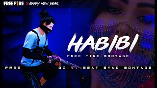 Dj Gimi-0 × Habibi | Habibi Tiktok Remix Free Fire Montage | Habibi Slowed And Reverb