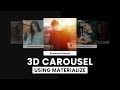 3D Carousel Using Materialize | Html CSS & jQuery