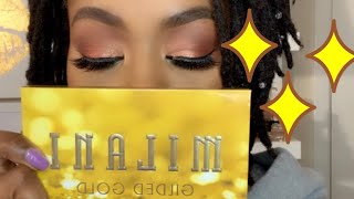 Milani Gilded Gold eyeshadow tutorial