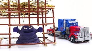 Transformers Optimus Prime Truck Movie Animation Robot Lego Short story & Annoying Mud #трансформеры