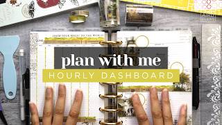 Plan With Me | Decorate a Weekly Hourly Dashboard Layout in a Half Letter Planner