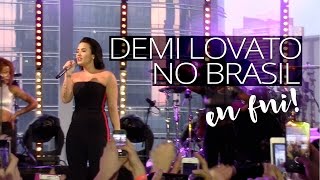 Demi Lovato no Brasil: eu fui!