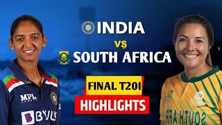 INDW vs SAW Final | Tri Series T20 Match 2023 | India Women's vs South Africa Women's T20 Highlights