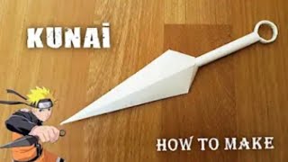 DIY - How to make Naruto KUNAI from A4 paper - ( How To Make A Naruto Kunai  )