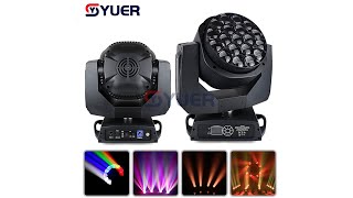 YUER™️ LED 19X15W RGBW 4IN1 Big Bee Eye Moving Head Light