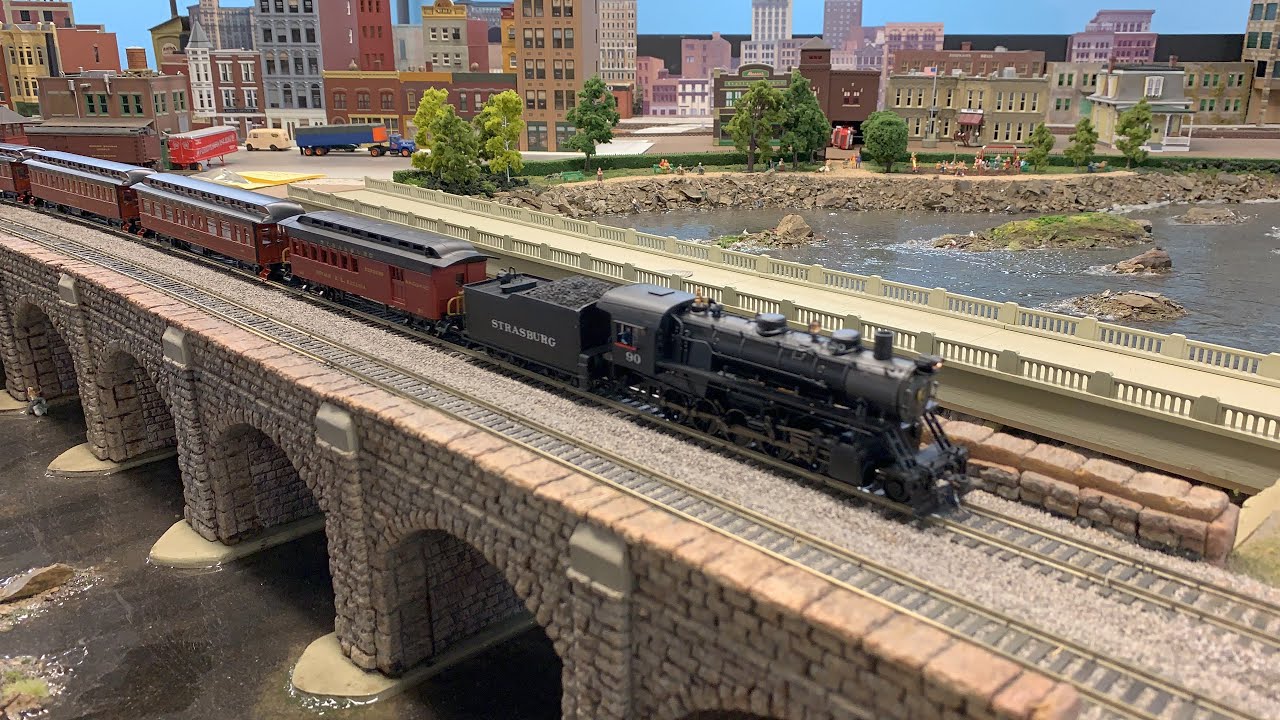 Strasburg Railroad In HO Scale On A Mainline Excursion. - YouTube