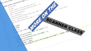 Java Tutorial 6 - More On the Scanner Class