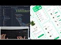 ASMR Programming - Plant App (Loading Screen & Welcome Screen) - No Talking