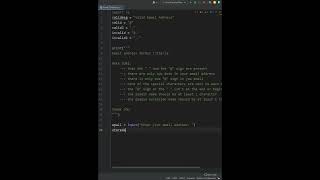 Basic Python Email Validator