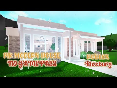 Roblox Bloxburg 14k Modern House No Gamepass Speed Build - roblox modern house hlxburg