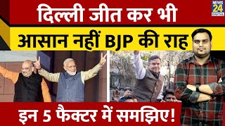 Delhi Election Results : Delhi में BJP जीत के बाद भी क्यों फंस गई? देखिए ये रिपोर्ट