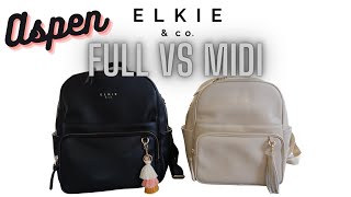 Elkie Aspen Full Size VS Brand New Midi Size Diaper Bag