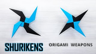 🌟How to Make Paper Ninja Stars - Two Amazing Shurikens!