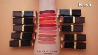 [SWATCH] Son Tom Ford Lip Lacquer Luxe Màu 07 Jaguar - Đỏ Cam