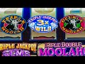 Classic Old School Triple Double Moolah and Triple Jackpot Gems 3 Reel Slots