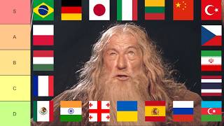 "YOU SHALL NOT PASS" ranked in different languages