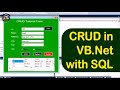 CRUD in VB.Net with SQL Server Step by Step. VB.Net CRUD Swift Learn