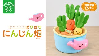 【ミニファーム】にんじんをひっこぬく繰り返し運動で脳を刺激！「ぱりぱりにんじん畑」【ファインモータートイ】