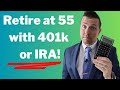 Retire at 55 with 401k or IRA (NO 10% PENALTY!)