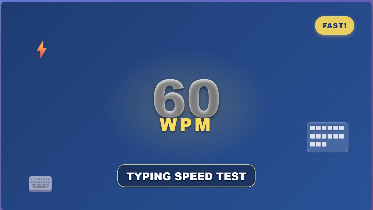 Typing Speed Reached 60 Wpm Youtube