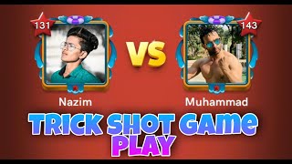 Mohammed Vs Nazim 🤼| Trick shot game play | Carrom pool | Carrom pool Nazim | Gaming Nazim 🔥| Carrom