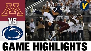 Minnesota vs #16 Penn State | 2022 College Football Highlights