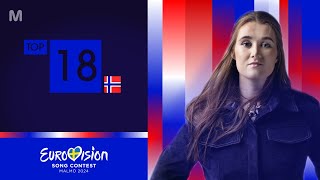 🇳🇴 Melodi Grand Prix 2024 • Top 18 | Norway Eurovision 2024