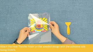 TransOurDream Tru-Heat Transfer Mask for Printable Heat Transfer Vinyl-Easy Press