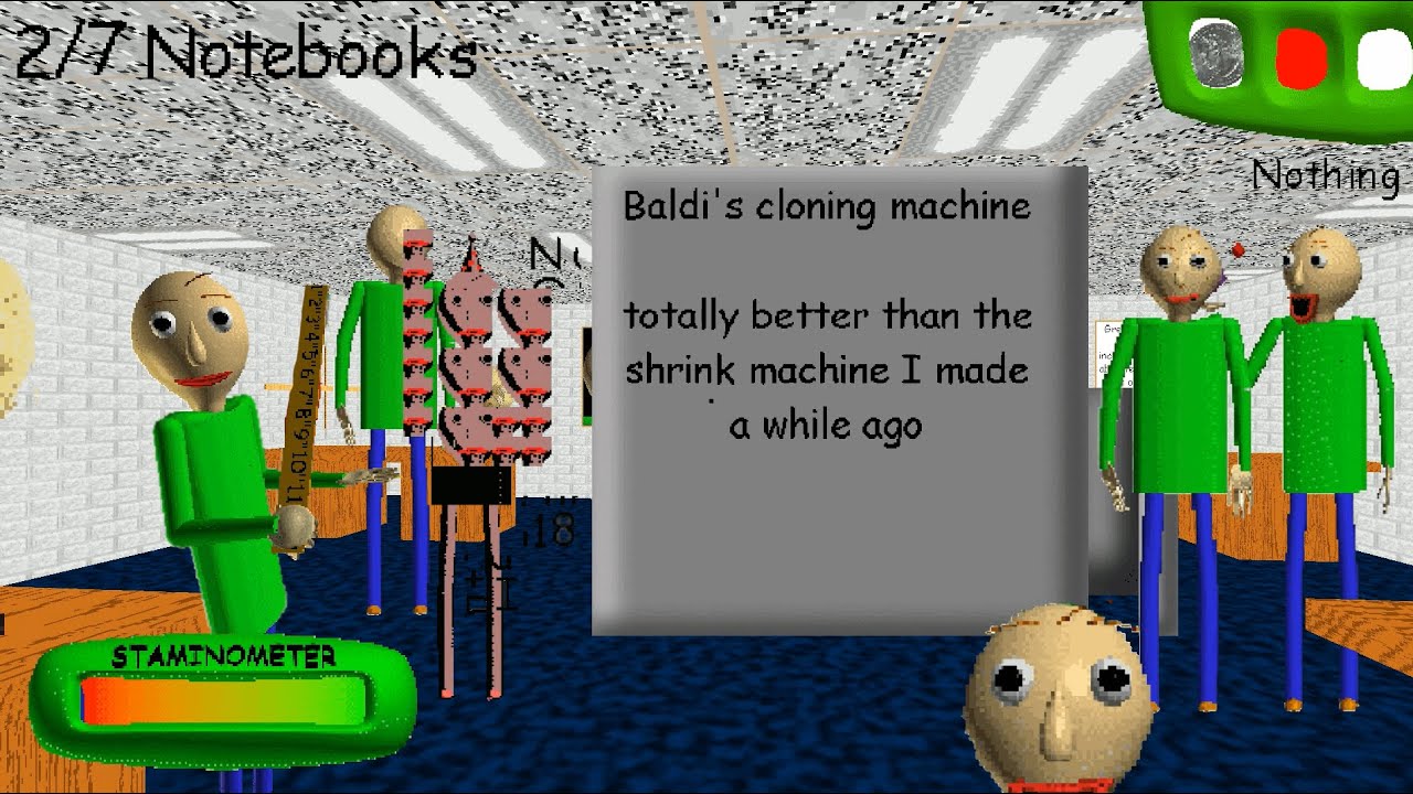 Oh No Baldi Cloned Himself 6 Different Baldi A New Ending Baldi S