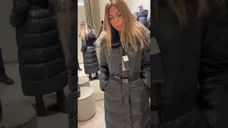 Massimo Dutti длинный пуховик с мехом (купить в описании)