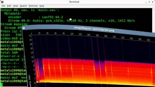 Create a Spectrogram with SOX - Linux Shell - Audio