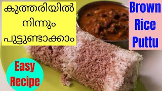 കുത്തരിയിൽ നിന്നും പുട്ടുണ്ടാക്കാം / Puttu from Brown Rice / Easy and Variety Puttu Recipe