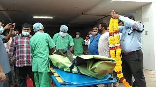 chukkaloki ekkinadu chakkanodu #rip #heartdonor ❤️ @kiranbhupathi last journey 😭 #kimsicon #hospital