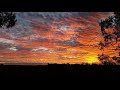 spectacular australian outback sunset in northern queensland.