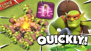 Rushing Bases with the Sneaky Goblins! Fast Farming with Super Troops (Clash of Clans)